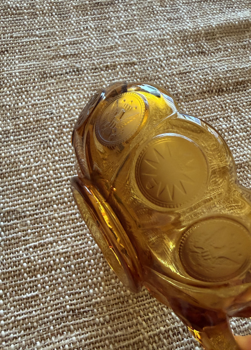 Fostoria Amber Coin Dish